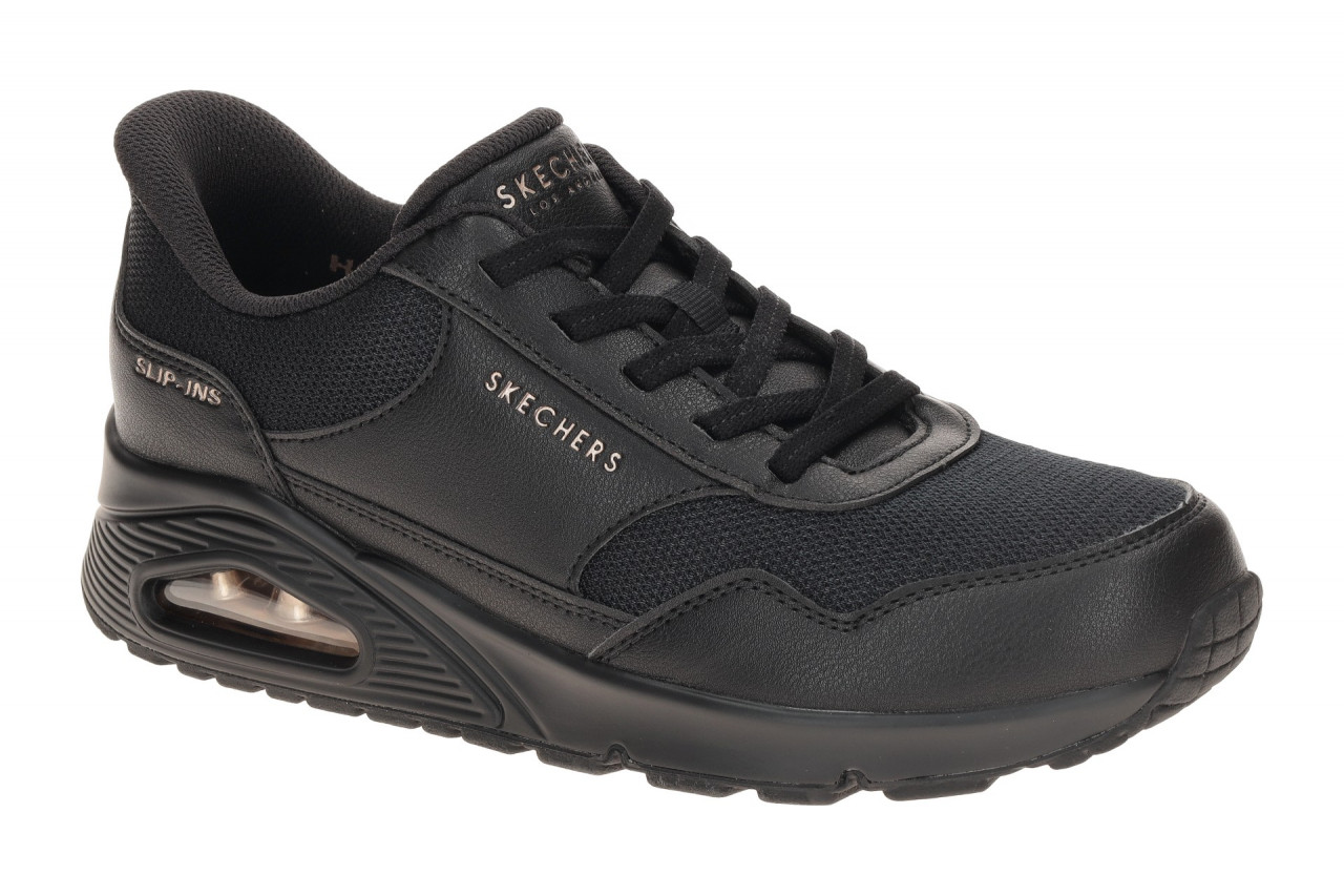 Skechers 177117 BBK UNO - BANKSIA Damen Slipper schwarz Air Cooled Memory Foam 1 Skechers 177117 BBK UNO - BANKSIA Damen Slipper schwarz Air Cooled Memory Foam