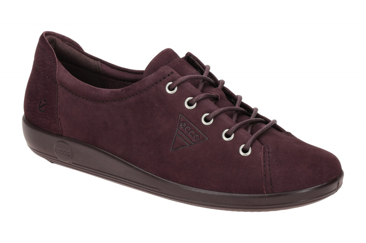 Ecco 20650302385 SOFT 2.0 - lace Damenschuhe Lila fig Nubuck-Leder flexibel 1 Ecco 20650302385 SOFT 2.0 - lace Damenschuhe Lila fig Nubuck-Leder flexibel