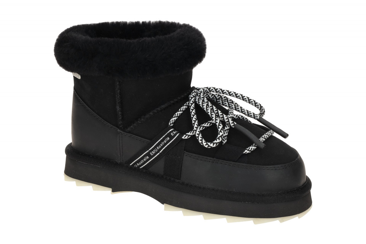 EMU Damen Winterstiefelette W13129 BLAK Schwarz Leder Lammfell Warmfutter EVA... 1 EMU Damen Winterstiefelette W13129 BLAK Schwarz Leder Lammfell Warmfutter EVA...