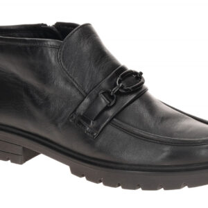 ara 12-11266 01 CAMBRIDGE-ST Damen Stiefeletten Schwarz - elegante Mokassin-Stil