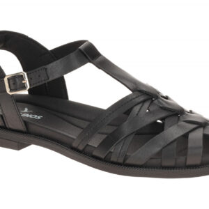 Pikolinos W3E-0637 black Damen Sandalette NAVIA Schwarz Echtleder flexibel