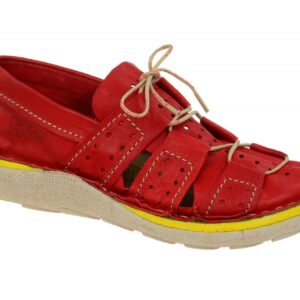 Eject 18293.002 FIXE Rot Echtleder Halbschuhe Gummisohle Herrenschuhe