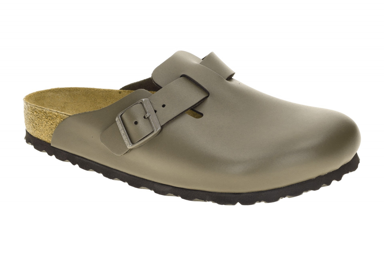 Birkenstock 1029079 BS Boston Herren Pantoletten Grau Concrete Gray Echtleder... 1 Birkenstock 1029079 BS Boston Herren Pantoletten Grau Concrete Gray Echtleder...