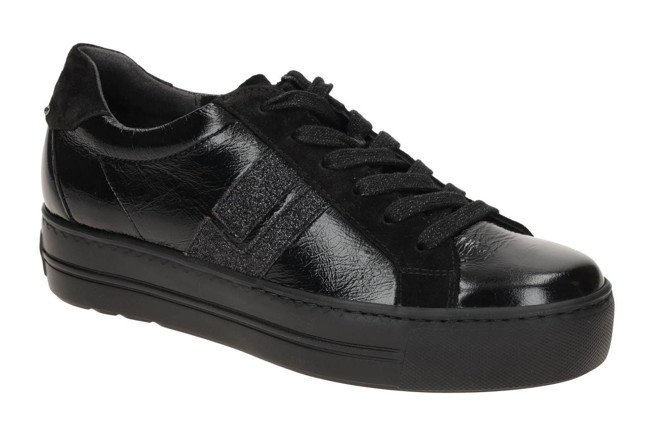 Paul Green Damen Halbschuhe Sneaker 5430-09 Schwarz Echtleder Glossy Calf Pla... 1 Paul Green Damen Halbschuhe Sneaker 5430-09 Schwarz Echtleder Glossy Calf Pla...