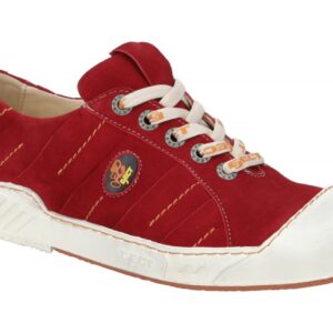 Eject 12359.008 PUZZLE Damen Halbschuhe Rot Sportlich Leder Textil Gummisohle