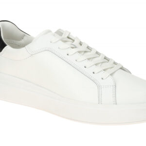 Calvin Klein Sneakers HM01016 0K9 White/Black Leather Lace-Up Halbschuhe