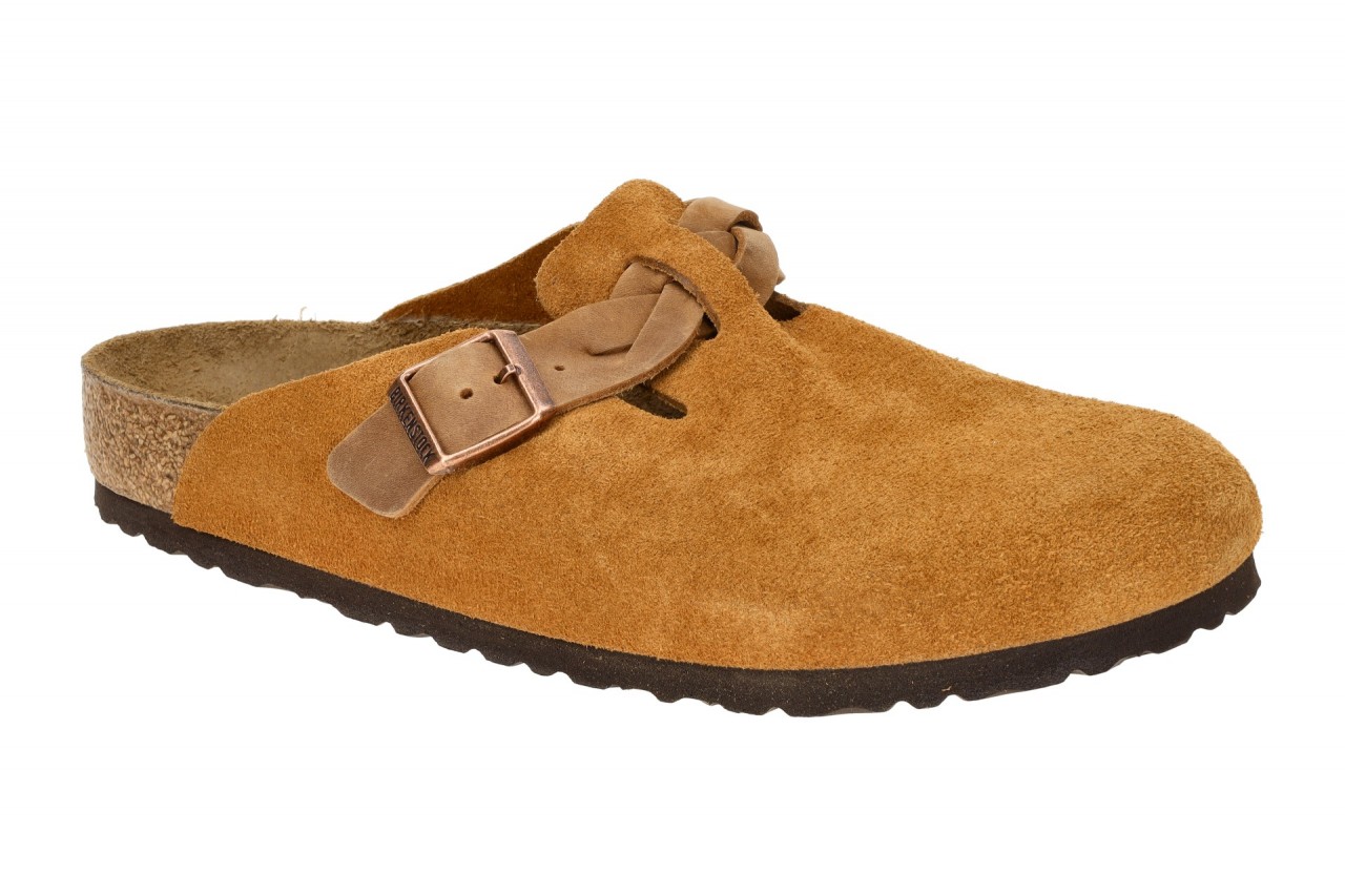 Birkenstock 1026665 BOSTON BRAIDED Damen Clogs mink Braun Echtleder-Fu?bett 1 Birkenstock 1026665 BOSTON BRAIDED Damen Clogs mink Braun Echtleder-Fu?bett