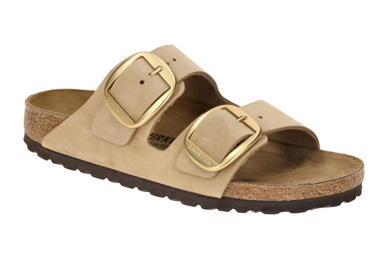 Birkenstock 1024064 ARIZONA BIG BUCKLE Damen Pantoletten Sandcastle Echtleder 1 Birkenstock 1024064 ARIZONA BIG BUCKLE Damen Pantoletten Sandcastle Echtleder