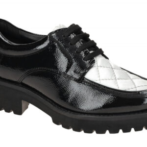 Josef Seibel Damenschuhe 40701 SALLINA 01 Schwarz/Wei? Plateau Halbschuhe Ech...