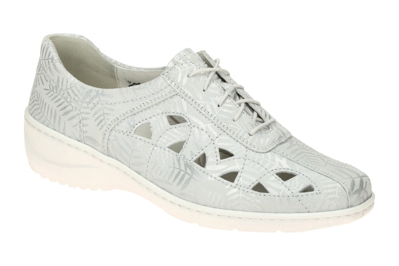 Waldl?ufer 607009 KYA Damenschuhe bequeme Halbschuhe Grau-Weiss Keilabsatz PU... 1 Waldl?ufer 607009 KYA Damenschuhe bequeme Halbschuhe Grau-Weiss Keilabsatz PU...