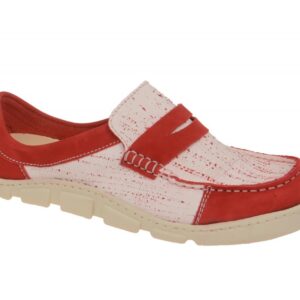 Eject FLIGHT Rot Red Echtleder Slipper Damenschuhe Gummisohle