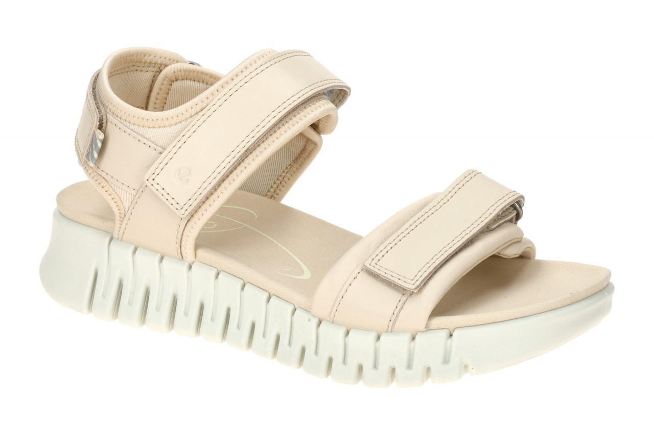 Ecco 213103 Damen Sandale beige limestone extra flexible Gummisohle Klettvers... 1 Ecco 213103 Damen Sandale beige limestone extra flexible Gummisohle Klettvers...