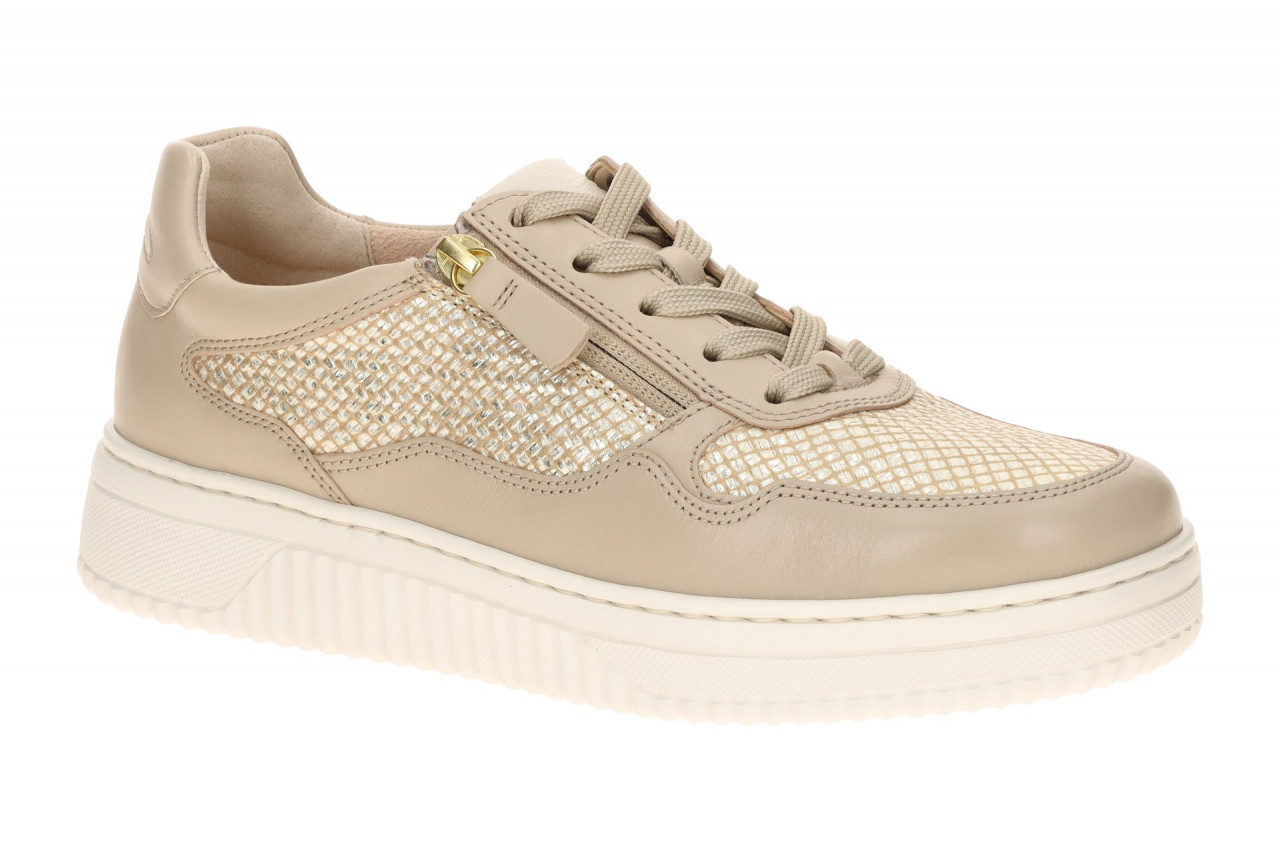 Gabor 86.408.63 Beige Halbschuhe Sneaker Flechtmuster Metallic XL-ExtraLight 1 Gabor 86.408.63 Beige Halbschuhe Sneaker Flechtmuster Metallic XL-ExtraLight