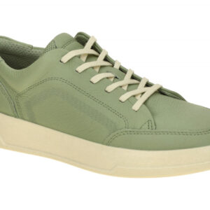 Ecco 22380301334 Move Women Lace Up Green Tea Comfortable Leather Sneakers