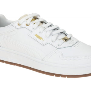 Puma 395019 05 COURT CLASSIC LUX Herren Sneaker Wei? Gold - Echtleder & Soft ...