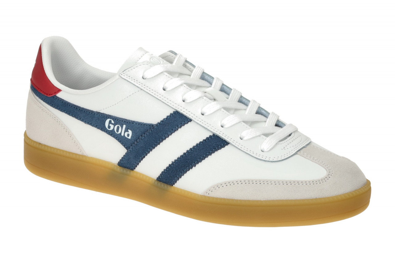 Gola CMB744WE Viper Leather Herren Sneaker Wei?/Blau/Rot Gumsohle 1 Gola CMB744WE Viper Leather Herren Sneaker Wei?/Blau/Rot Gumsohle