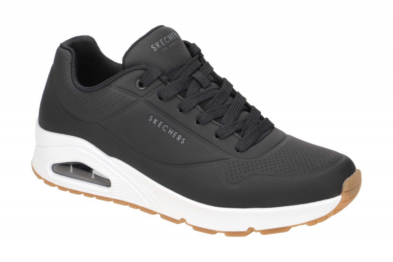Skechers 52458 BLK UNO Stand On Air Herren Sneakers schwarz Durabuck Air Cool... 1 Skechers 52458 BLK UNO Stand On Air Herren Sneakers schwarz Durabuck Air Cool...