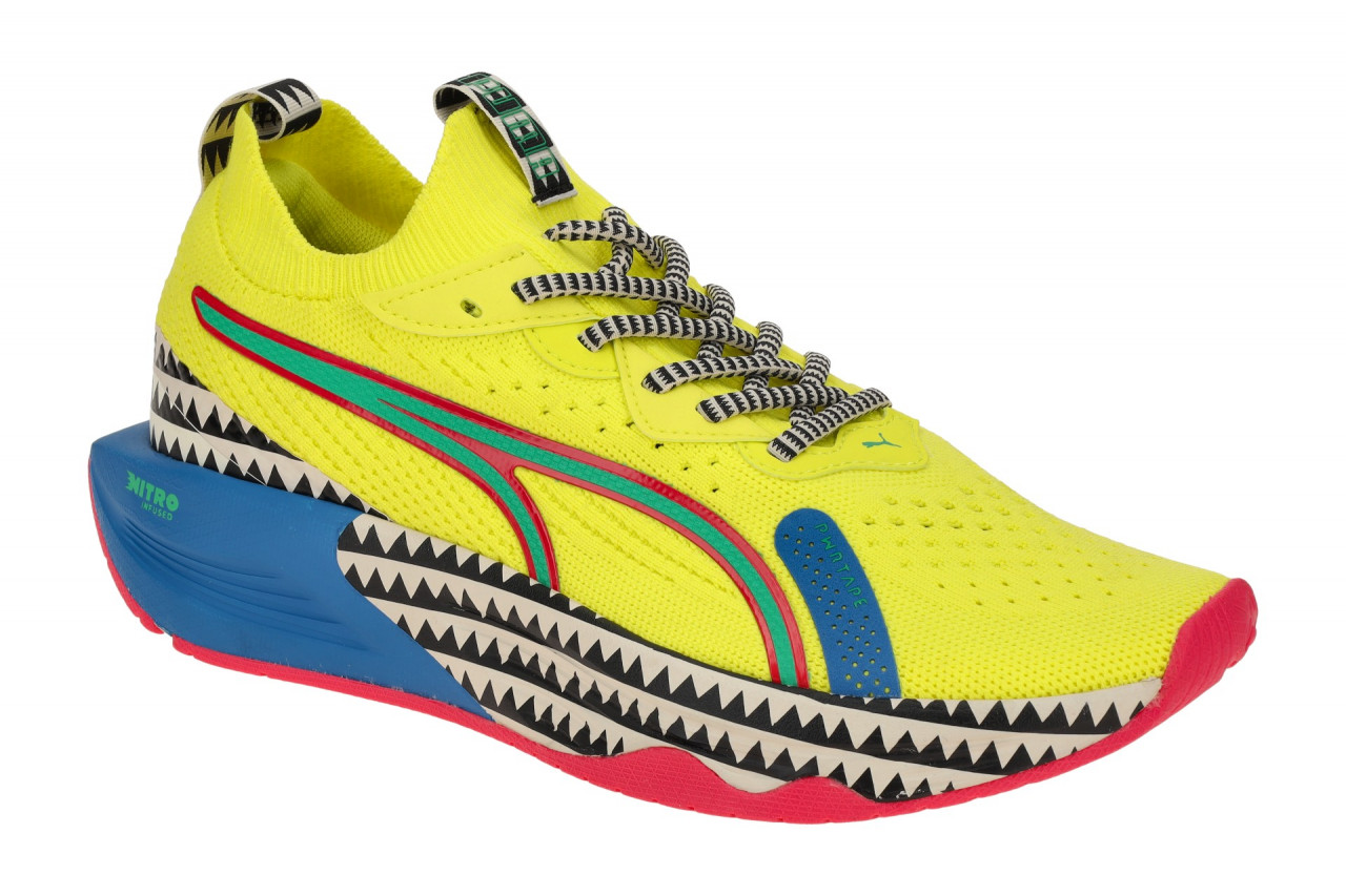 Puma 379040 01 Damen Sportschuhe Gelb Blau Pink Glimmer Leicht gepolstert 1 Puma 379040 01 Damen Sportschuhe Gelb Blau Pink Glimmer Leicht gepolstert