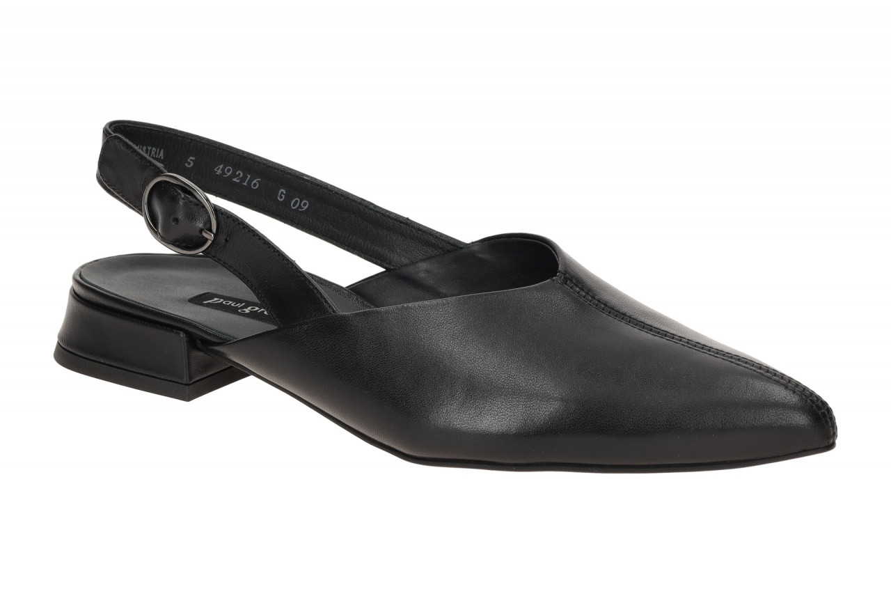 Paul Green Damen Sling Pumps 6163-00 Schwarz - black Absatz 2cm 1 Paul Green Damen Sling Pumps 6163-00 Schwarz - black Absatz 2cm