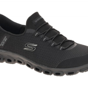 Skechers 104547 BBK Damen Slipper Schwarz Air Cooled Memory Foam Maschinenwas...