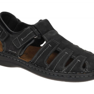 Josef Seibel Herren Sandalen 10992 TE21 Schwarz Nubuk - Bequeme geschlossene ...