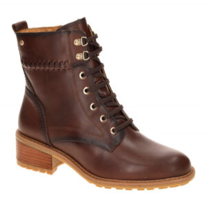 Pikolinos W0D-8672 caoba Damen Stiefeletten Medina braun Echtleder Lace Up Boots