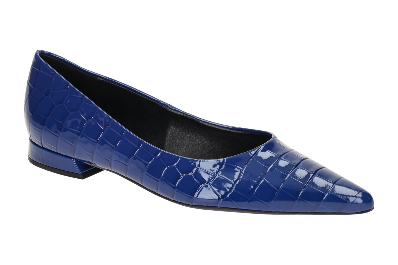 H?gl 1807 Ballerinas Blau Crocolack Echtleder Damenhalbschuhe 1 H?gl 1807 Ballerinas Blau Crocolack Echtleder Damenhalbschuhe