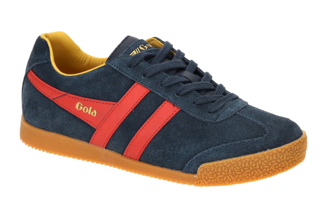 Gola CLA192IE Harrier Damen Sneaker blau/rot/gelb/braun - Echtleder/Suede, Gu... 1 Gola CLA192IE Harrier Damen Sneaker blau/rot/gelb/braun - Echtleder/Suede, Gu...