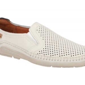 Pikolinos 06H-3126 Azores Herren Slipper Wei? Espuma Nautic Bequeme Halbschuhe