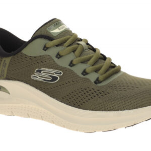 Skechers 232712 OLBK Arch Fit 2.0 Herren Sneaker Gr?n Schwarz Hands Free Slip...