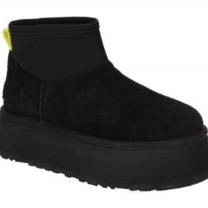 UGG 1168170 BLK Classic Mini Dipper Damenschuhe Plateau Stiefeletten schwarz ...