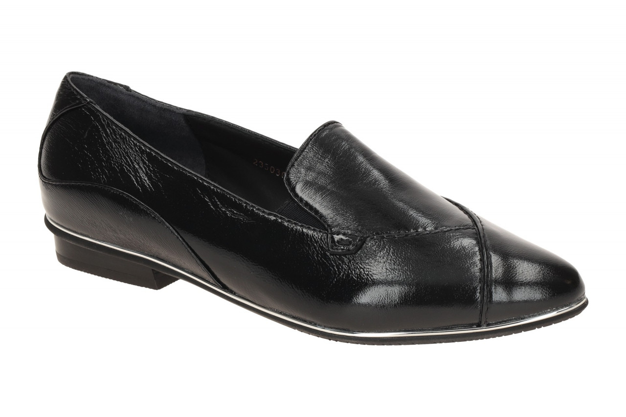 Everybody 23507C2399 VE001 BLYTHE Damen Slipper Schwarz Glanz - Silberrahmen 1 Everybody 23507C2399 VE001 BLYTHE Damen Slipper Schwarz Glanz - Silberrahmen