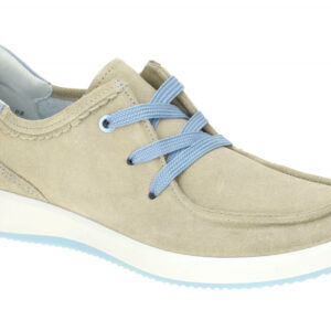 ara 12-23918 08 ROMA bequeme Schn?r-Halbschuhe beige beach/cielo extra weit