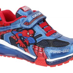 Geox J26FEB BAYONYC BOY MARVEL SPIDER-MAN Kinder Klett Halbschuhe blau navy r...