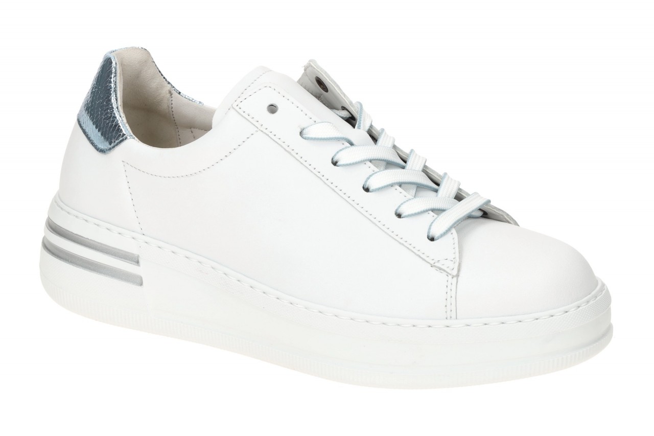 Gabor 66.395.52 FLORENZ Halbschuhe Wei?/Azur Damen Sneaker PU Laufsohle 1 Gabor 66.395.52 FLORENZ Halbschuhe Wei?/Azur Damen Sneaker PU Laufsohle