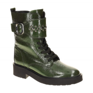 Gabor 71.781 Damenstiefel Gr?n Bottle Lack Leder Best Fitting
