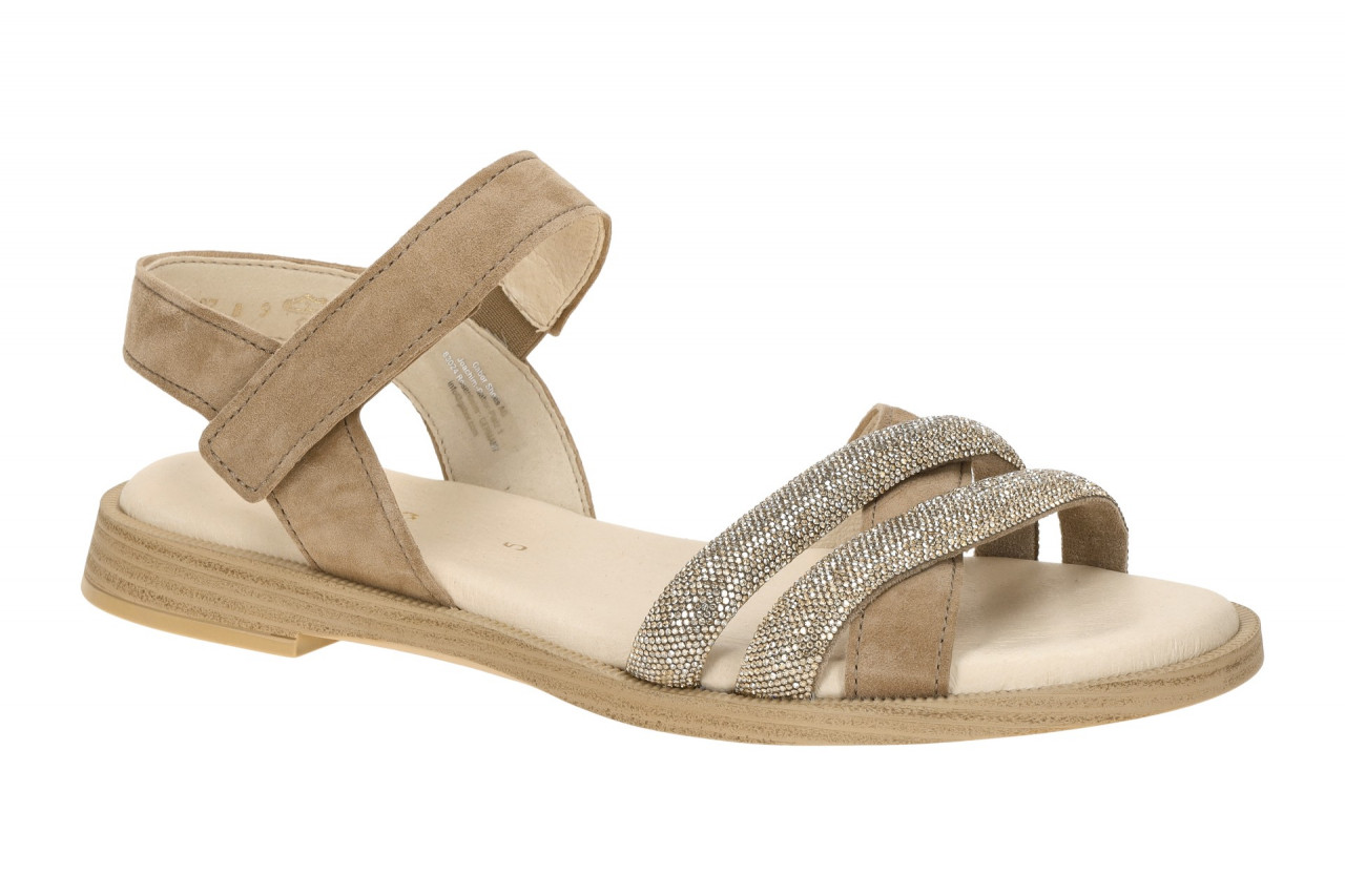 Gabor 85.501 Damen Sandalette beige sand Riemchen Klettverschluss Blockabsatz 1 Gabor 85.501 Damen Sandalette beige sand Riemchen Klettverschluss Blockabsatz