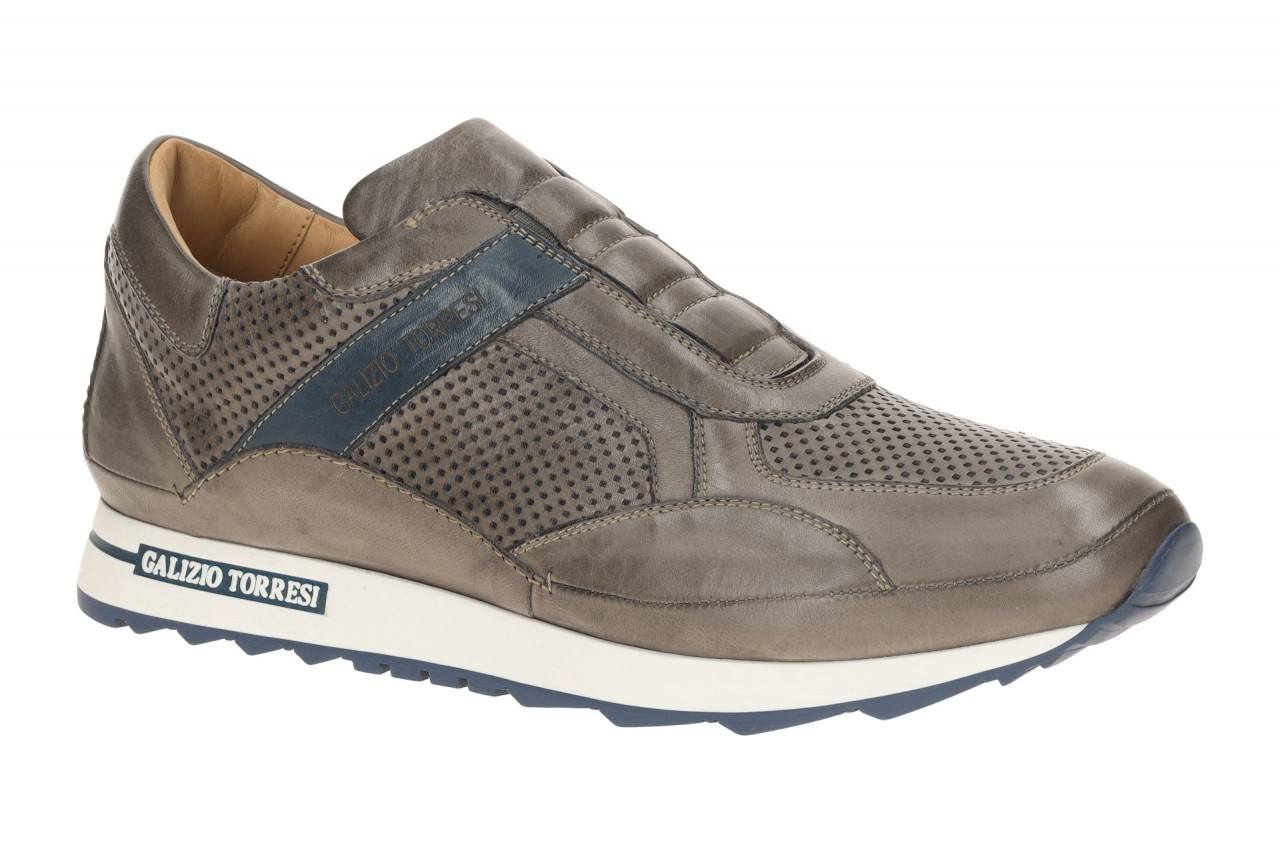 Galizio Torresi Herren Slipper 414040 70149 Grau - perla blu Echtleder Gummis... 1 Galizio Torresi Herren Slipper 414040 70149 Grau - perla blu Echtleder Gummis...