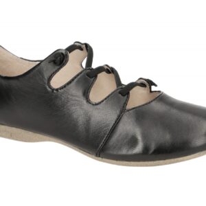 Josef Seibel Damen Slipper FIONA 04 schwarz Echtleder Gummisohle runde Schuhform