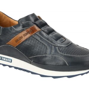 Galizio Torresi 414040 70191 Herrensportslipper blau + braun Echtleder-Futter...