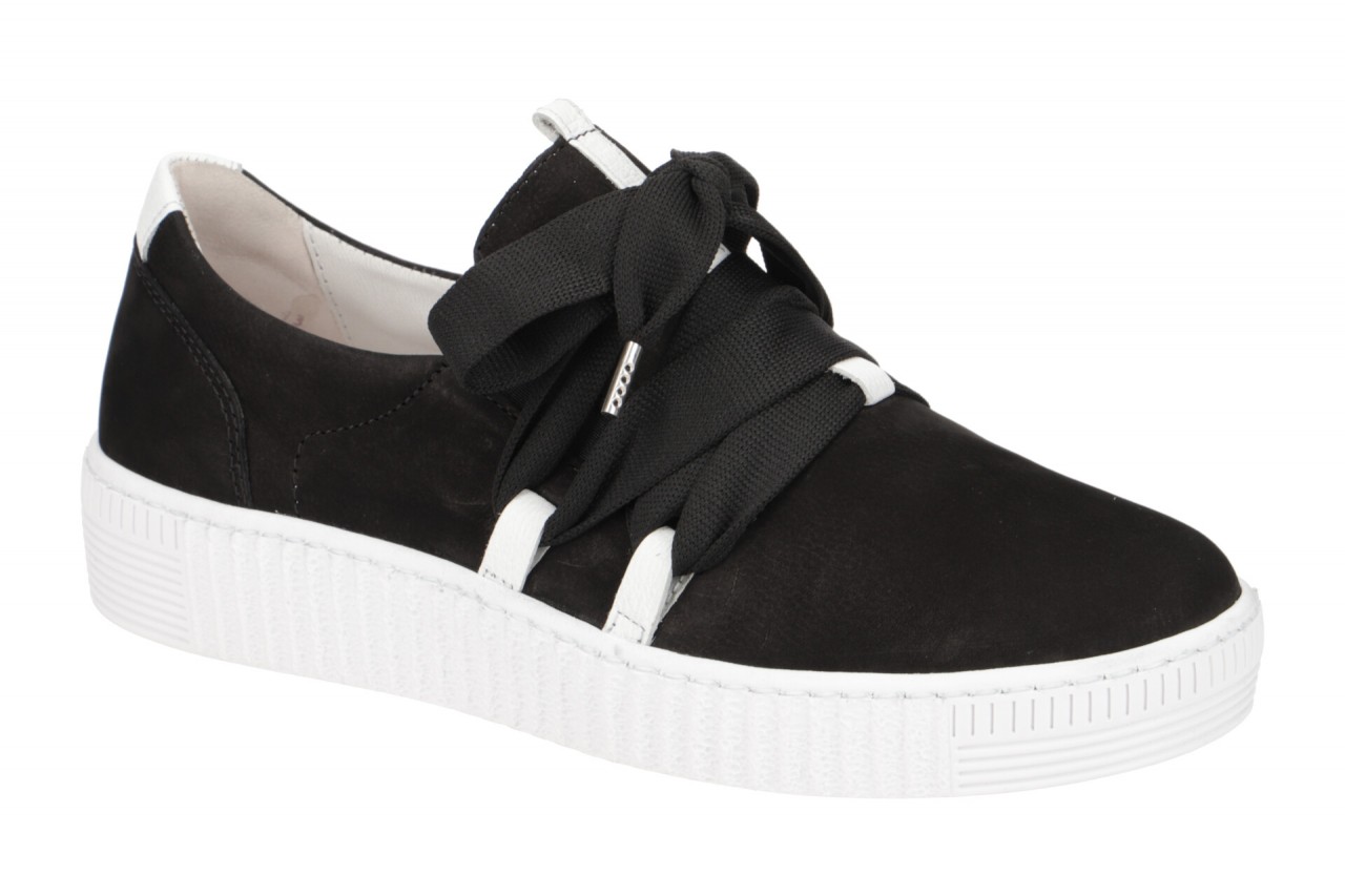 Gabor 83.333.17 Damen Sportliche Slipper Schwarz/Weiss Echtleder - Best Fitting 1 Gabor 83.333.17 Damen Sportliche Slipper Schwarz/Weiss Echtleder - Best Fitting