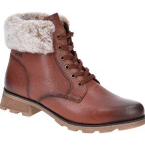 Caprice Winterstiefelette 26224 braun-cognac Damen Stiefeletten Lace Up Boots