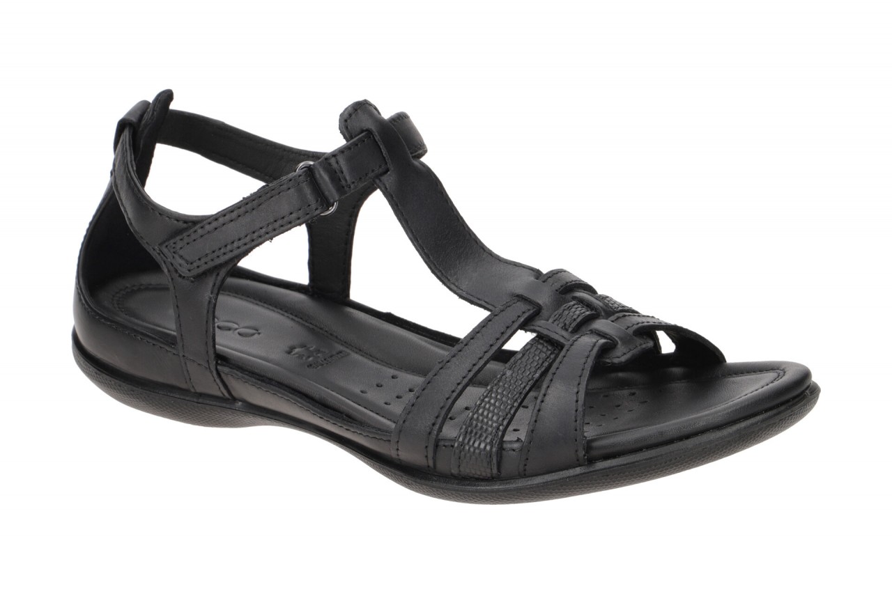 Ecco 240873 FLASH - T-bar Damen Sandalette in Schwarz mit Echtleder Komfort F... 1 Ecco 240873 FLASH - T-bar Damen Sandalette in Schwarz mit Echtleder Komfort F...