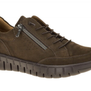 Waldl?ufer 916003 H-BIRDY Damen Schn?r-Halbschuhe Dunkelbraun Komfort Fu?bett