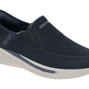 Skechers 210887 NVY SLADE DEACON Herren Slipper blau navy Maschinen waschbar ...