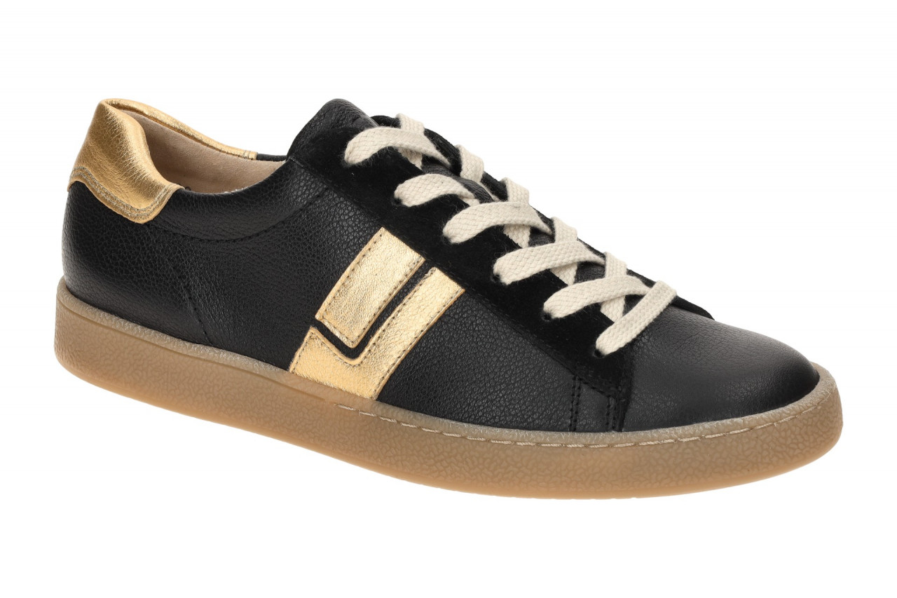 Paul Green Damen Halbschuhe Sneaker 5464-12 Schwarz Oro Echtleder Gummisohle ... 1 Paul Green Damen Halbschuhe Sneaker 5464-12 Schwarz Oro Echtleder Gummisohle ...