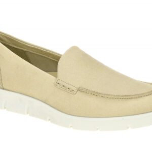 Ecco 28041302004 BELLA - SUMMER LOAFER Beige Sand Damen Slipper flexibel & be...
