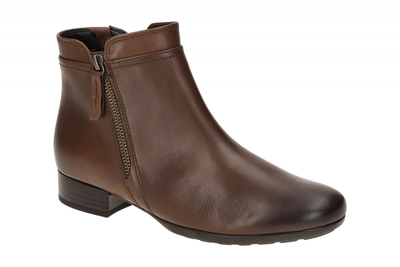 Gabor 72.718 Damen Stiefeletten Braun Sattel H - Extra Weit, Blockabsatz 1 Gabor 72.718 Damen Stiefeletten Braun Sattel H - Extra Weit, Blockabsatz