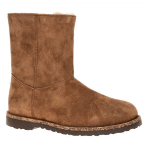 Birkenstock Damenstiefel 1030054 UPPSALA ZIP dark tea Braun mit Lammfell