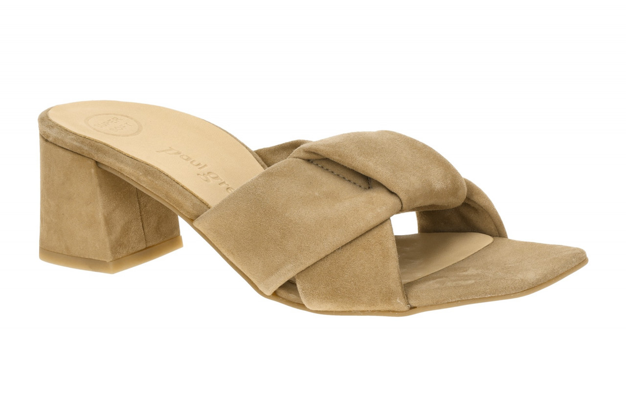 Paul Green Damen Pantoletten 6127-000 Beige Dakar Echtleder Blockabsatz 5,5cm... 1 Paul Green Damen Pantoletten 6127-000 Beige Dakar Echtleder Blockabsatz 5,5cm...